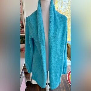Lilly Pulitzer Basia Chenille Cardigan Seabreeze Blue Size M